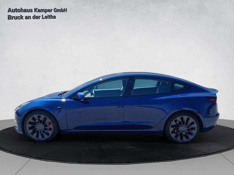 Gebraucht Tesla Model 3 Performance 377 kW (513 PS) 2021 Mittelblau  metallic Limousine
