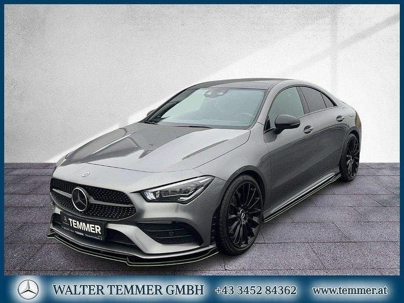 Grau Gebraucht 2019 Mercedes CLA200 AMG line Coupé | € 26.350 (Guter Preis) - Bild 1/4