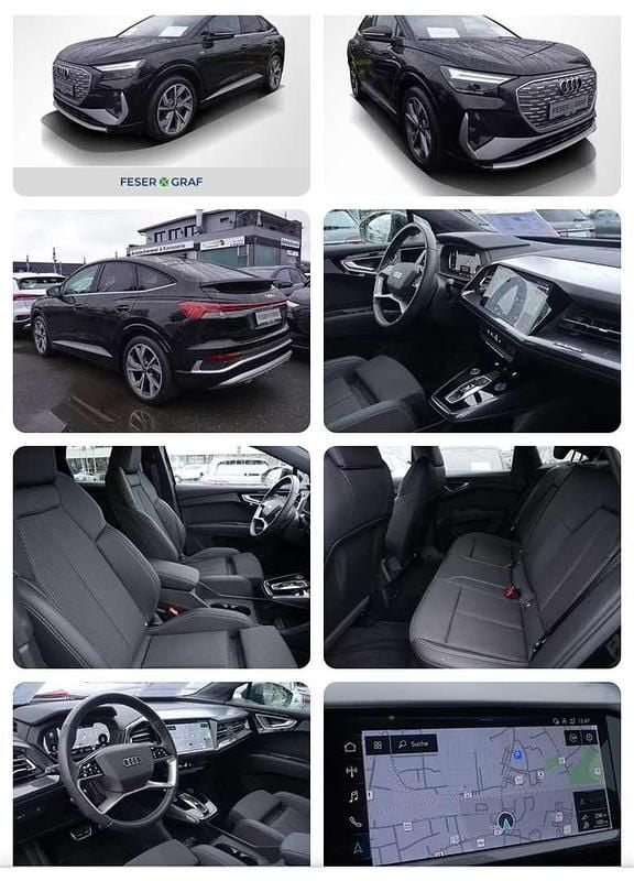 Gebraucht Audi Q4 Sportback e-tron S-Line 125 kW (170 PS) 2022 Schwarz SUV