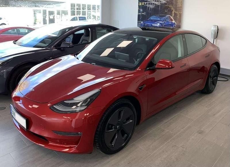Gebraucht Tesla Model 3 Long Range AWD 350 kW (476 PS) 2020 Rot Limousine