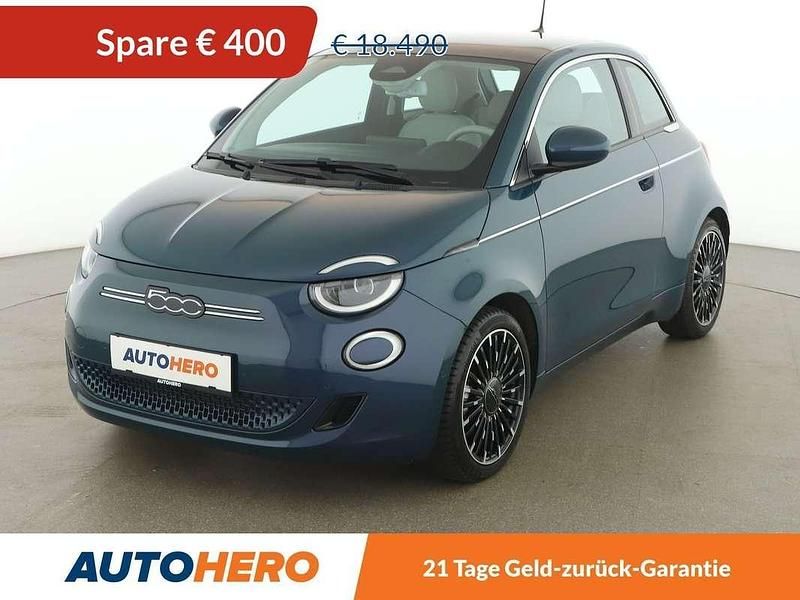 Grün Gebraucht 2021 Fiat 500e La Prima Kleinwagen | € 18.090 (Fairer Preis) - Bild 1/3