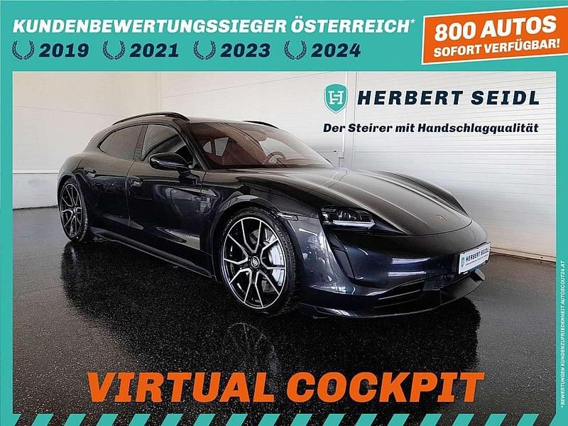 Grau Gebraucht 2023 Porsche Taycan Turbo Sport Turismo Limousine | € 109.880 (Fairer Preis) - Bild 1/3