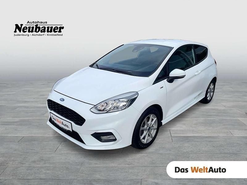 Weiss normal Gebraucht 2018 Ford Fiesta ST-Line Kleinwagen | € 8.900 (Teuer) - Bild 1/4