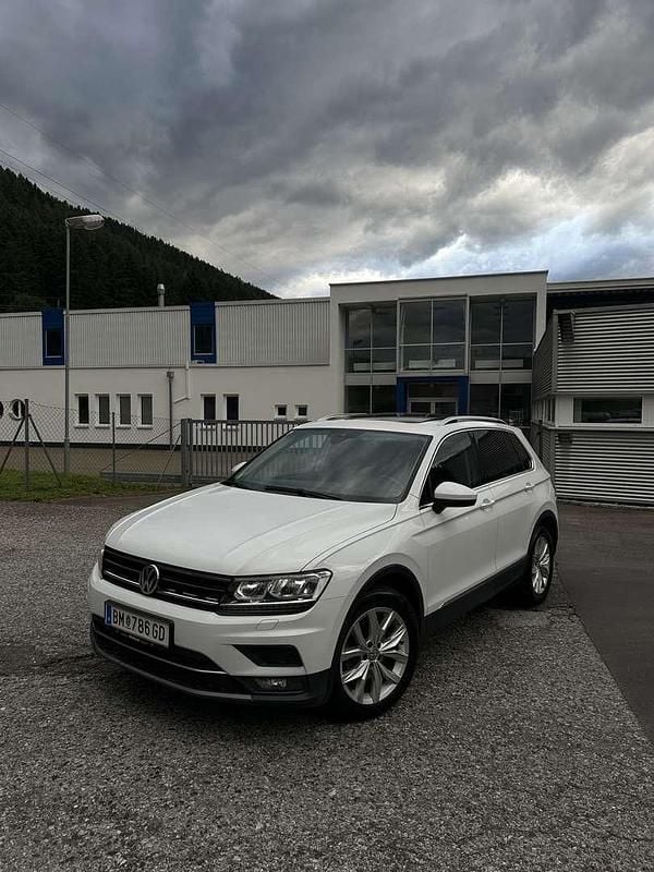 Weiß Gebraucht 2017 VW Tiguan Highline SUV | € 18.500 (Fairer Preis) - Bild 1/4