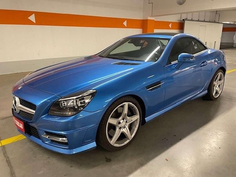 Blau Gebraucht 2013 Mercedes SLK250 Cabrio | € 25.990 - Bild 1/4
