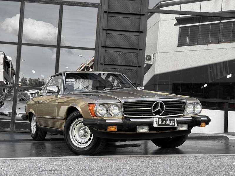 Braun Gebraucht 1985 Mercedes SL380 Cabrio | € 30.900 - Bild 1/4