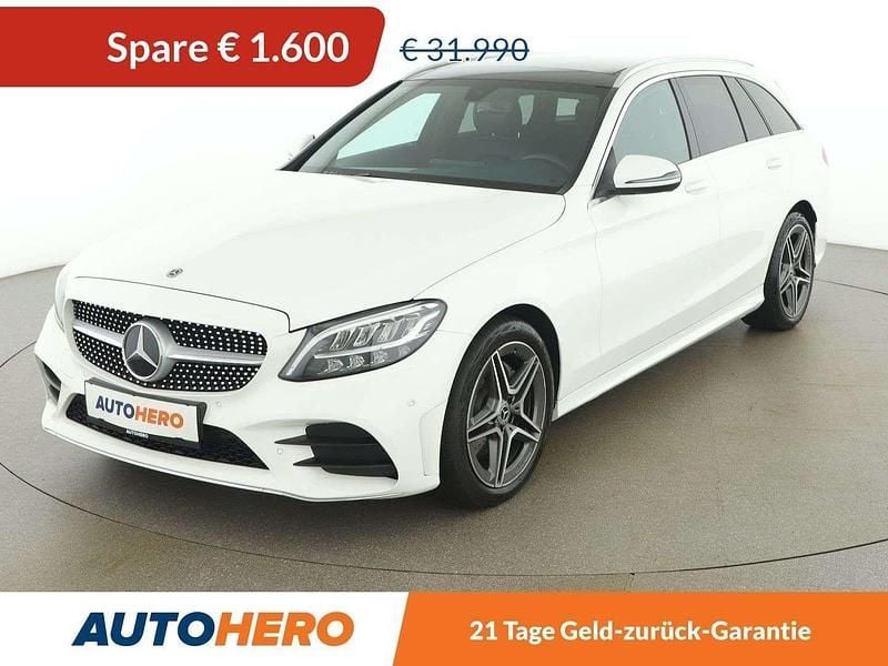 Weiß Gebraucht 2019 Mercedes C220 AMG line Kombi | € 30.390 (Guter Preis) - Bild 1/3