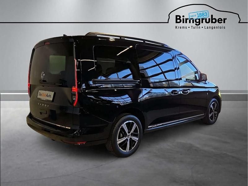 Neu VW Caddy Maxi Dark Label 122 PS (89 kW) 2025 Schwarz  metallicperleffektno Van / Kleinbus