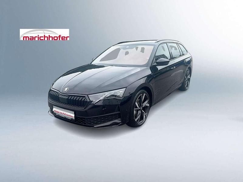 Schwarz metallicperleffektno Gebraucht 2025 Skoda Octavia SportLine Kombi | € 45.990 (Teuer) - Bild 1/4