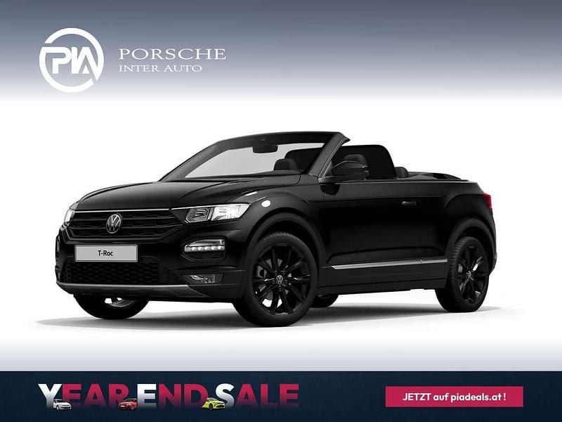 Schwarz metallic Gebraucht 2021 VW T-Roc Cabriolet Style Cabrio | € 21.990 (Guter Preis) - Bild 1/4