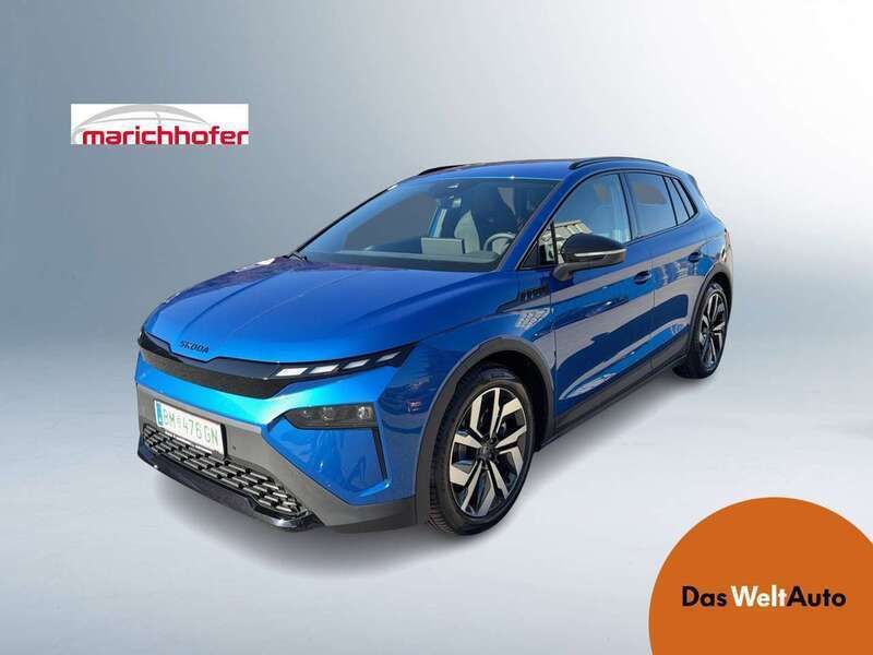 Mittelblau metallic Gebraucht 2025 Skoda Elroq SportLine SUV | € 43.990 (Fairer Preis) - Bild 1/4
