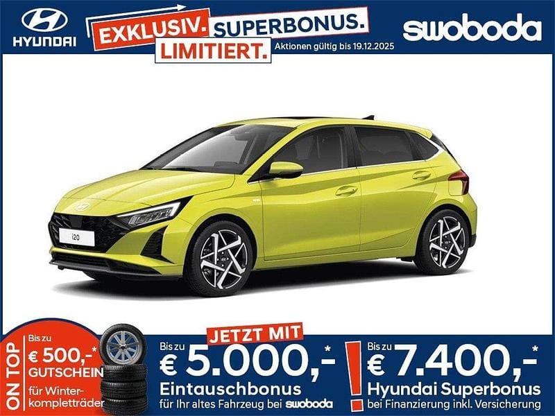 Lucid lime gelb Gebraucht 2024 Hyundai i20 Comfort Limousine | € 14.980 (Superpreis) - Bild 1/1