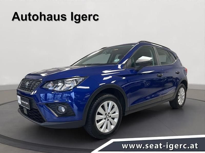 Mittelblau metallic Gebraucht 2019 Seat Arona Reference SUV | € 11.950 (Superpreis) - Bild 1/4