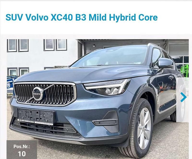 Blau Neu 2025 Volvo XC40 Core SUV | € 40.500 (Etwas zu teuer) - Bild 1/4