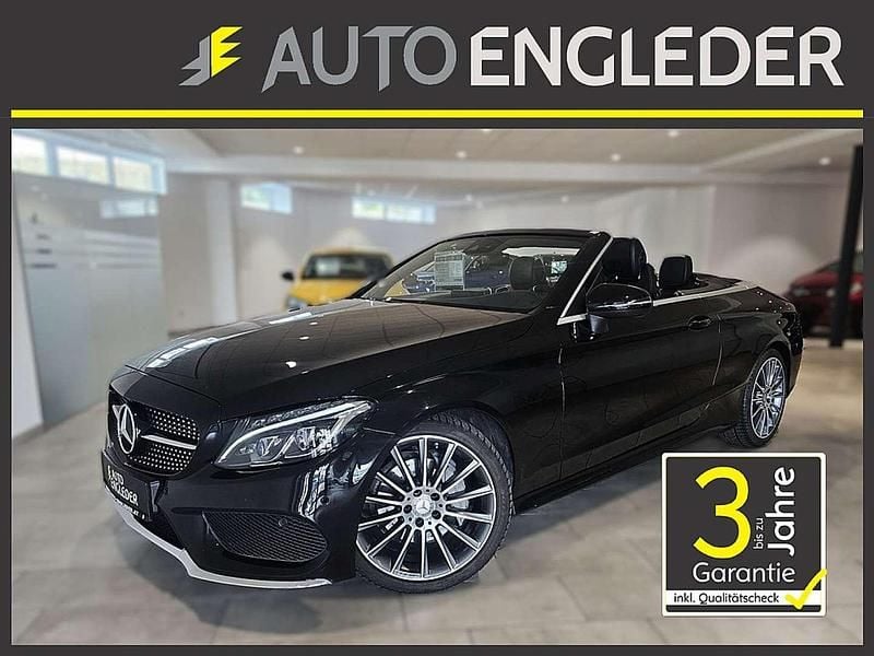 Schwarz Gebraucht 2016 Mercedes C220 AMG line Cabrio | € 29.900 (Fairer Preis) - Bild 1/4