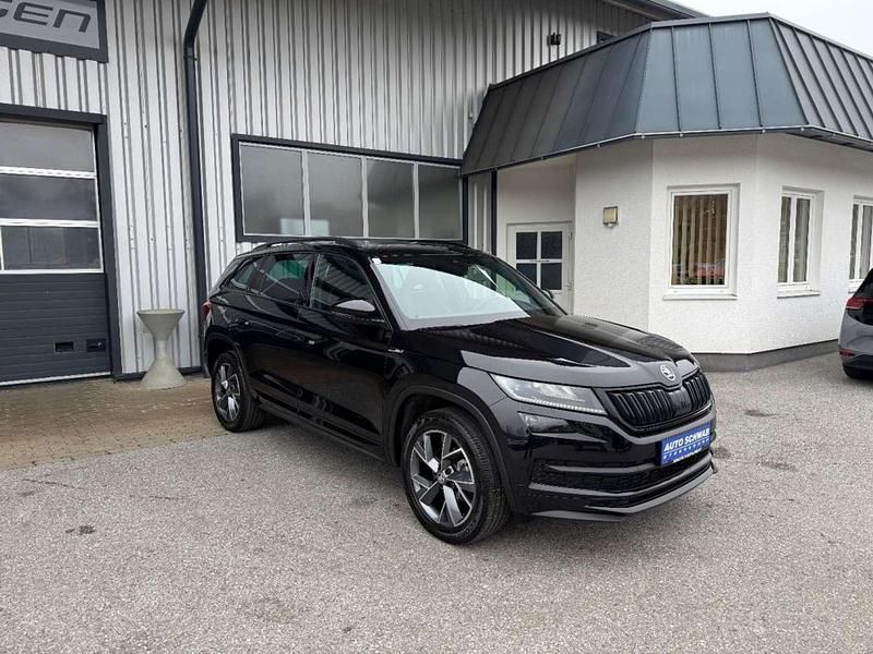 Schwarz Gebraucht 2020 Skoda Kodiaq SportLine SUV | € 31.990 (Teuer) - Bild 1/4