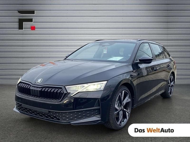 Schwarz metallicperleffektno Neu 2025 Skoda Octavia SportLine Kombi | € 48.856 - Bild 1/4