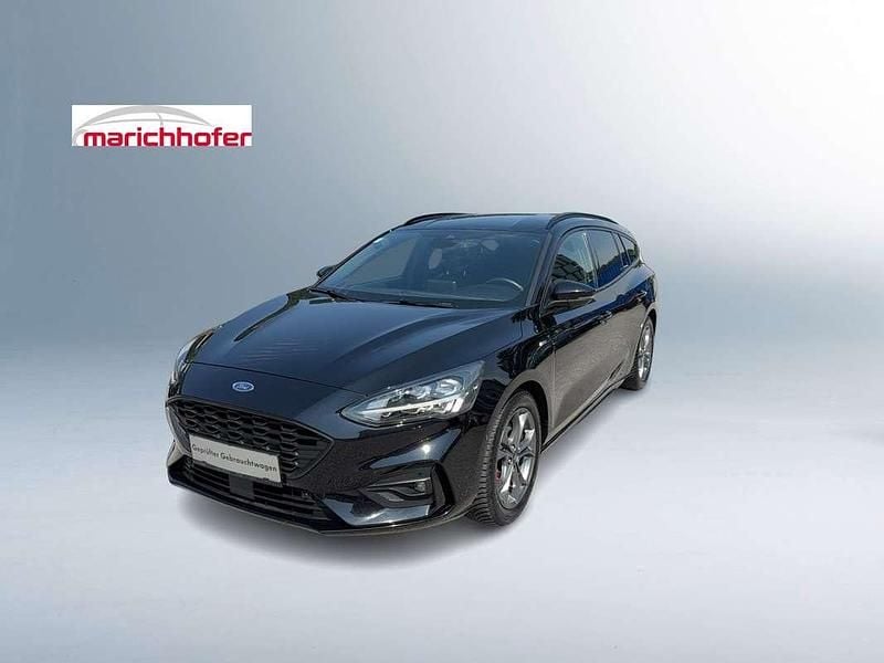 Schwarz metallic Gebraucht 2021 Ford Focus ST-Line Kombi | € 17.900 (Fairer Preis) - Bild 1/4