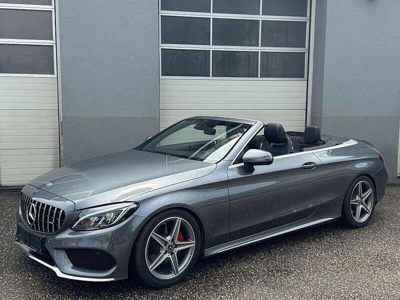 Grau Gebraucht 2018 Mercedes C180 AMG line Cabrio | € 33.990 (Fairer Preis) - Bild 1/4