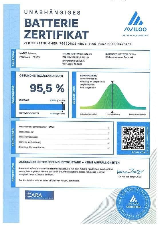 Gebraucht Polestar 2 300 kW (408 PS) 2023 Schwarz Kleinwagen