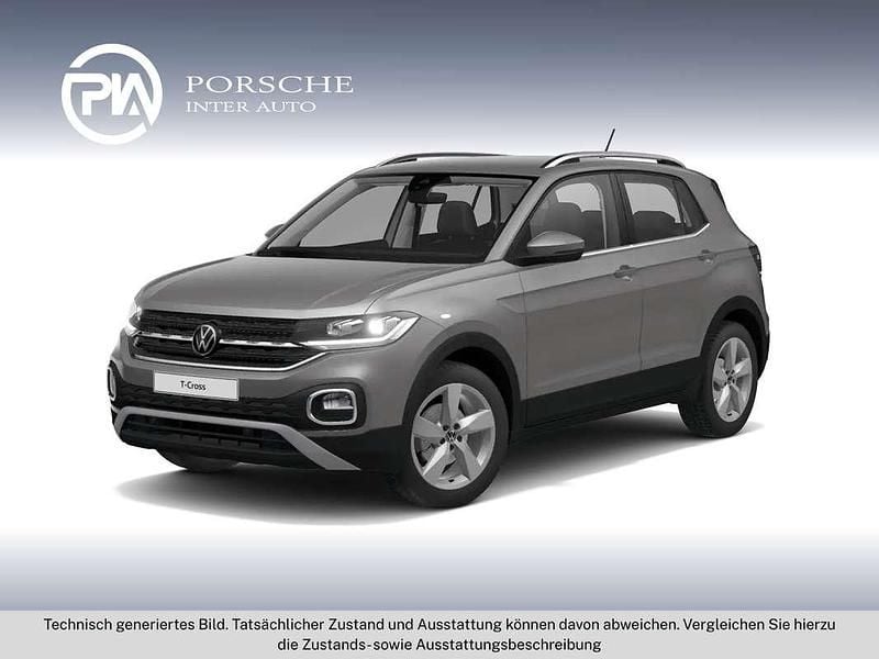 Mittelgrau metallic Gebraucht 2021 VW T-Cross Style SUV | € 20.990 (Guter Preis) - Bild 1/4