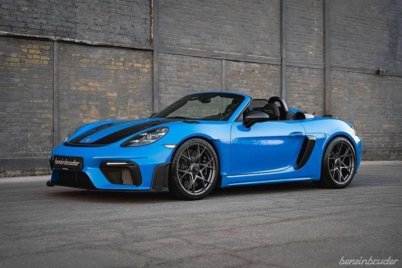 Gebraucht Porsche 718 Spyder 500 PS (367 kW) 2024 Blau Cabrio