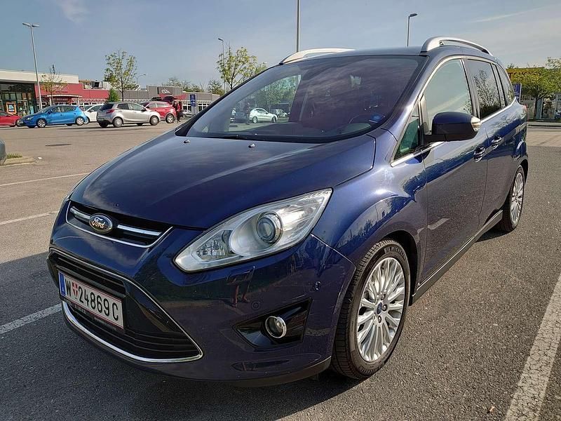 Gebraucht Ford Grand C-Max Titanium 163 PS (119 kW) 2013 Blau Van / Kleinbus