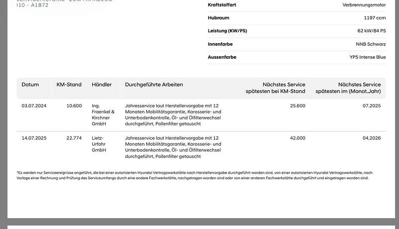 Gebraucht Hyundai i10 83 PS (61 kW) 2023 Kleinwagen