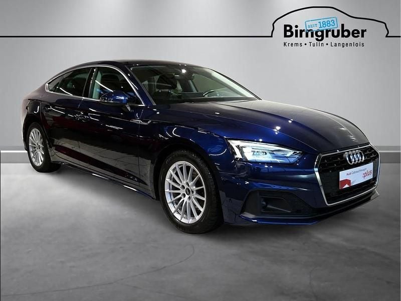 Gebraucht Audi A5 Sportback 136 PS (100 kW) 2021 Mittelblau  metallic Kleinwagen