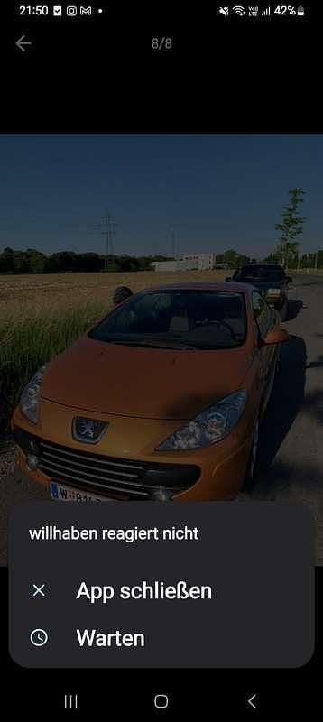 Gebraucht Peugeot 307 CC Active 109 PS (80 kW) 2006 Cabrio