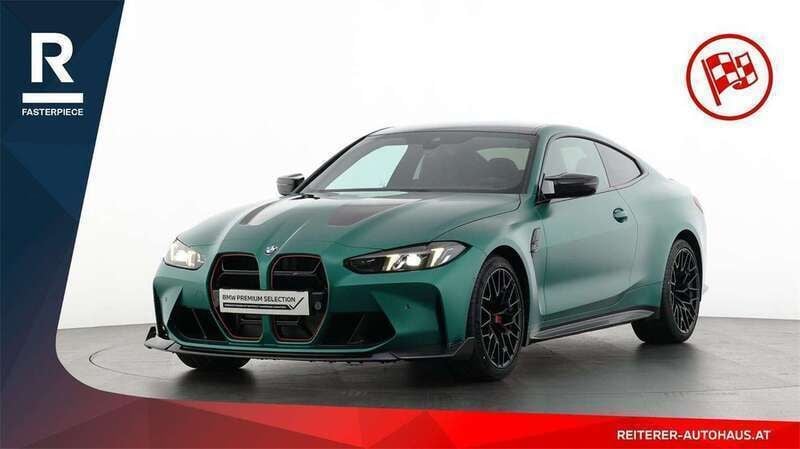 Grün (individual frozen isle Gebraucht 2024 BMW M4 Efficient Dynamics Coupé | € 159.990 - Bild 1/4