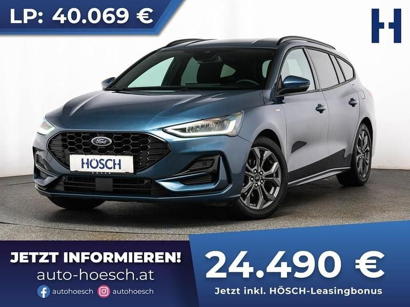 Blau Gebraucht 2024 Ford Focus ST-Line X Kombi | € 25.490 (Fairer Preis) - Bild 1/4