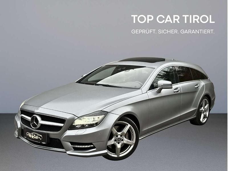 Grau Gebraucht 2012 Mercedes CLS350 Shooting Brake AMG line Kombi | € 19.990 - Bild 1/4