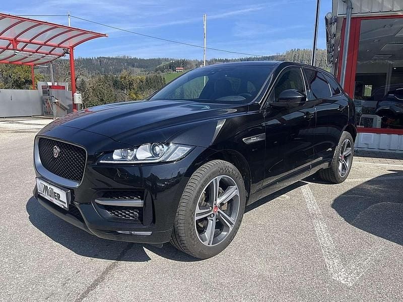 Schwarz Gebraucht 2020 Jaguar F-Pace R-Sport SUV | € 32.900 (Teuer) - Bild 1/4