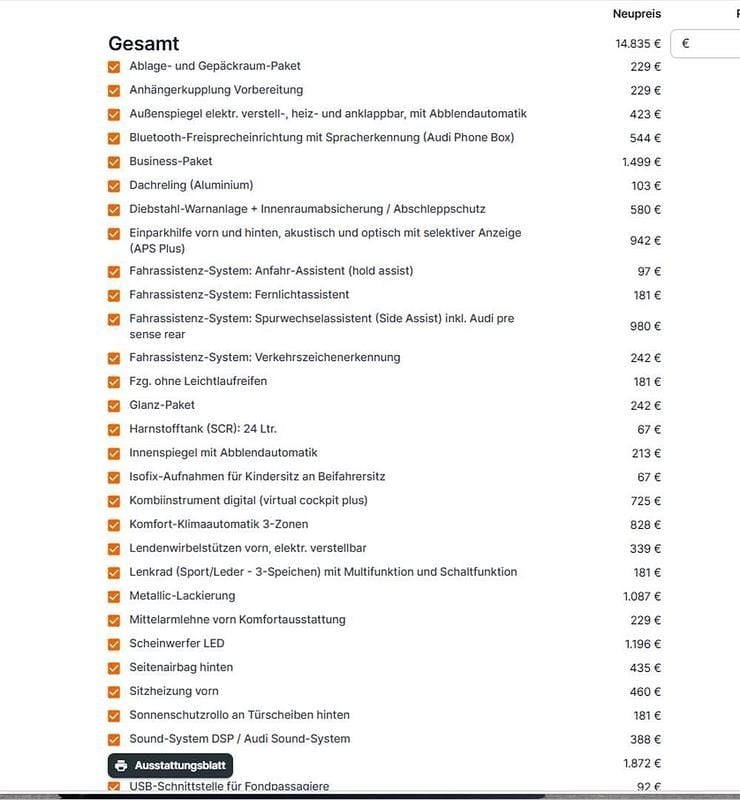 Gebraucht Audi A4 163 PS (119 kW) 2024 Blau Kombi