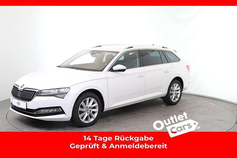 Weiss normal Gebraucht 2020 Skoda Superb Style Kombi | € 27.590 (Fairer Preis) - Bild 1/4
