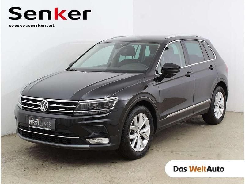 Gebraucht VW Tiguan Highline 150 PS (110 kW) 2016 Schwarz  metallicperleffektno SUV