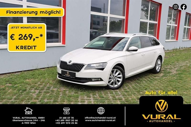 Weiß Gebraucht 2018 Skoda Superb Business Line Kombi | € 15.890 (Guter Preis) - Bild 1/4