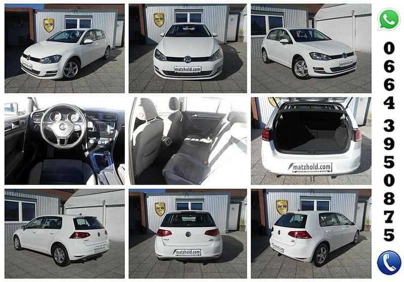 Gebraucht VW Golf VII Highline 105 PS (77 kW) 2013 Weiß Limousine