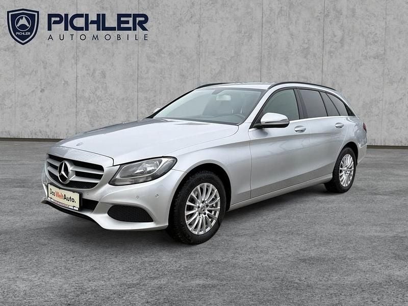 Mittelgrau metallic Gebraucht 2016 Mercedes C200 Kombi | € 14.990 (Teuer) - Bild 1/4