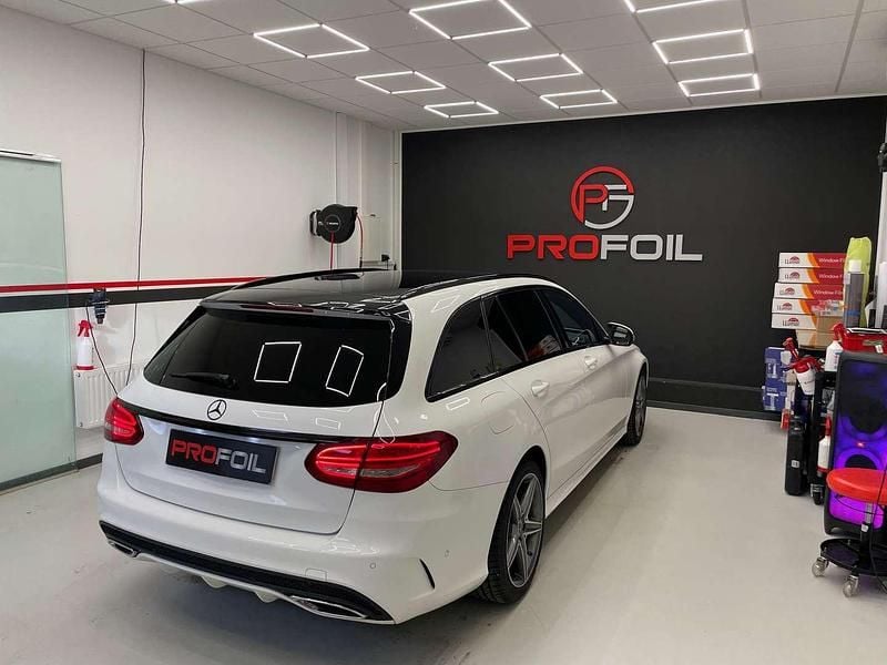 Gebraucht Mercedes C200 AMG line 136 PS (100 kW) 2017 Weiß Kombi