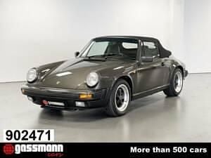 Grau Gebraucht 1989 Porsche 911 Carrera Cabriolet Cabrio | € 89.000 - Bild 1/4