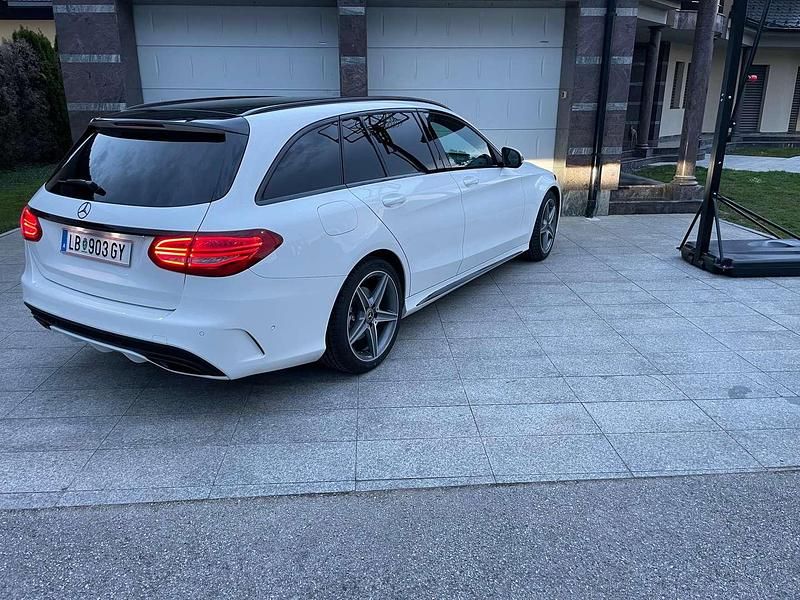 Gebraucht Mercedes C200 AMG line 136 PS (100 kW) 2017 Weiß Kombi