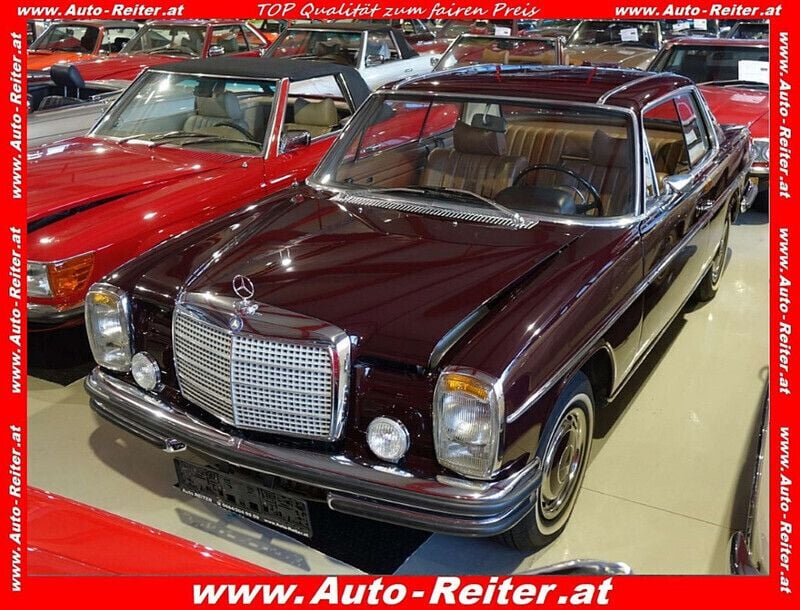 Rot weinrot metallic Gebraucht 1971 Mercedes 250 Coupé | € 27.900 - Bild 1/3