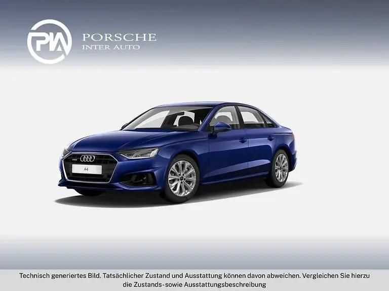 Blau Gebraucht 2022 Audi A4 Basis Limousine | € 25.970 (Fairer Preis) - Bild 1/4