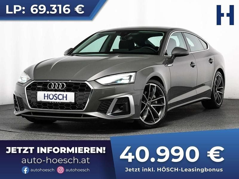 Grau Gebraucht 2023 Audi A5 Sportback S-Line Kleinwagen | € 42.490 (Fairer Preis) - Bild 1/4