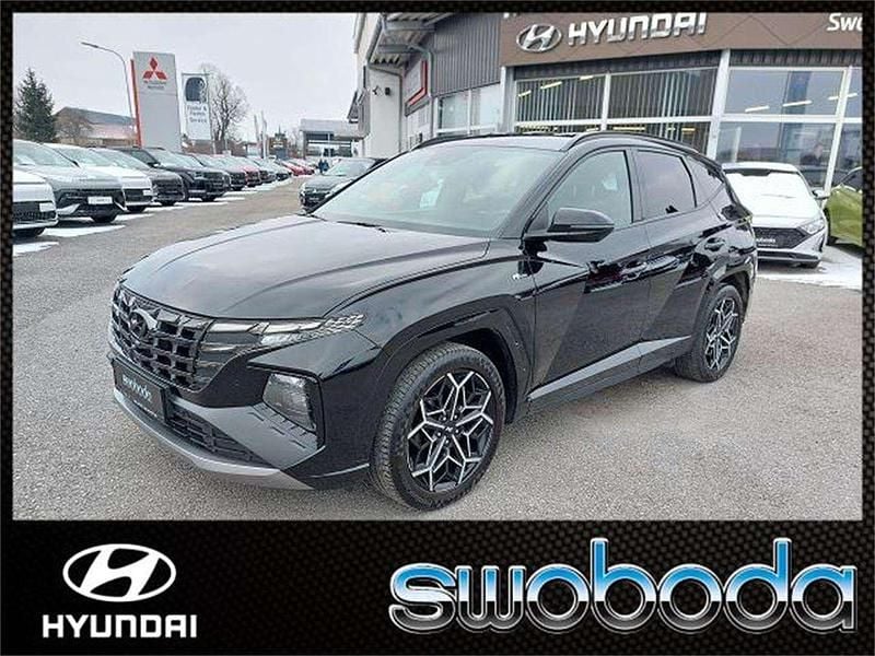 Phantom black schwarz Gebraucht 2021 Hyundai Tucson N Line SUV | € 24.990 - Bild 1/4