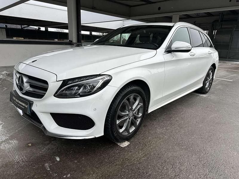 Gebraucht Mercedes C220 AMG line 170 PS (125 kW) 2015 Weiß Kombi