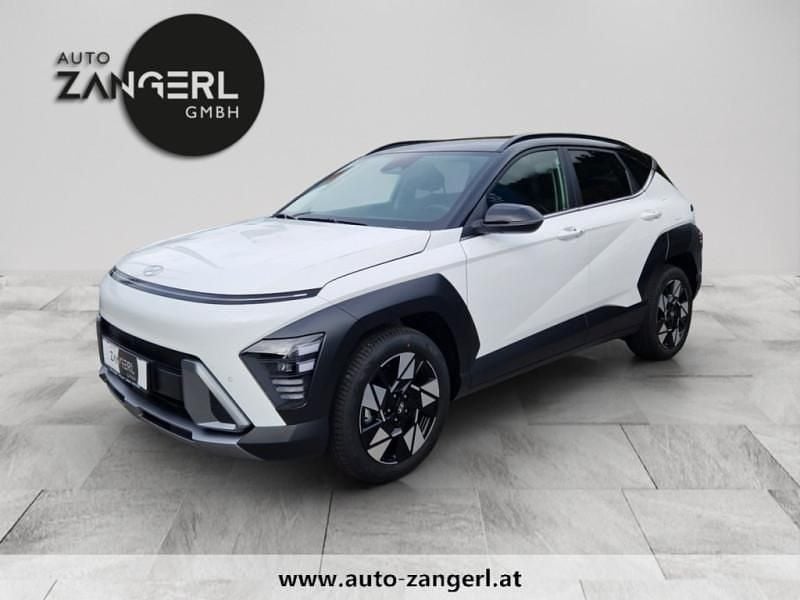 Atlas white / schwarz Gebraucht 2023 Hyundai Kona GO! SUV | € 35.970 (Fairer Preis) - Bild 1/4