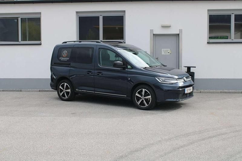 Mittelblau metallic Neu 2025 VW Caddy Dark Label Van / Kleinbus | € 47.490 (Etwas zu teuer) - Bild 1/4